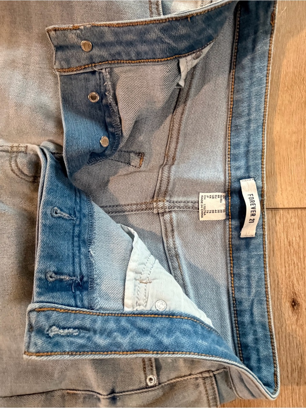 Forever 21 Men's Light Wash Slim Jeans